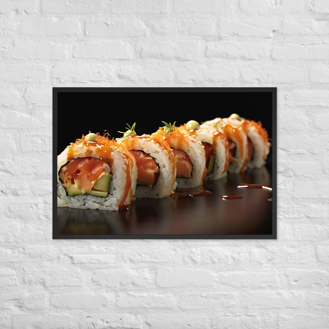 Philadelphia Roll Framed poster 🤤 from Yumify.AI