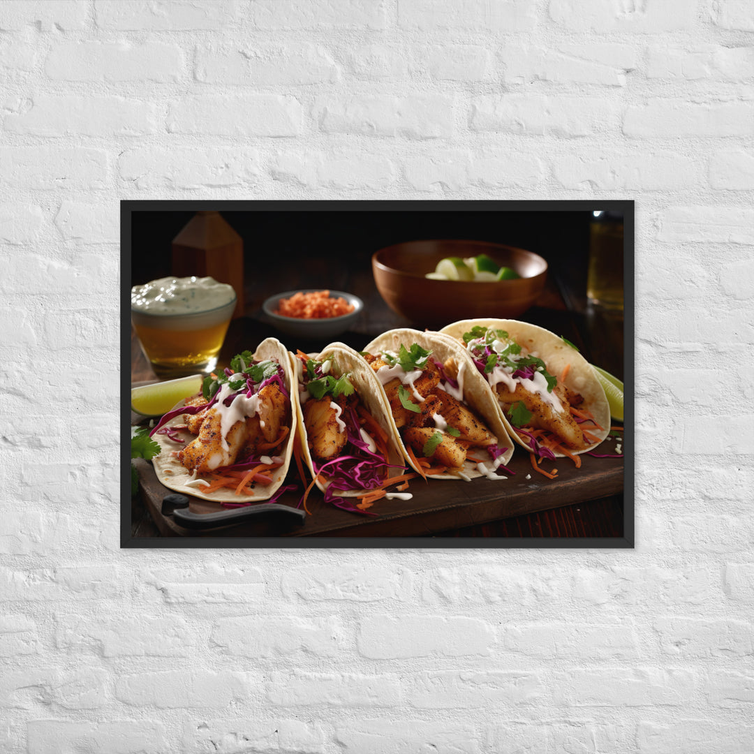 Fish Tacos Framed poster 🤤 from Yumify.AI