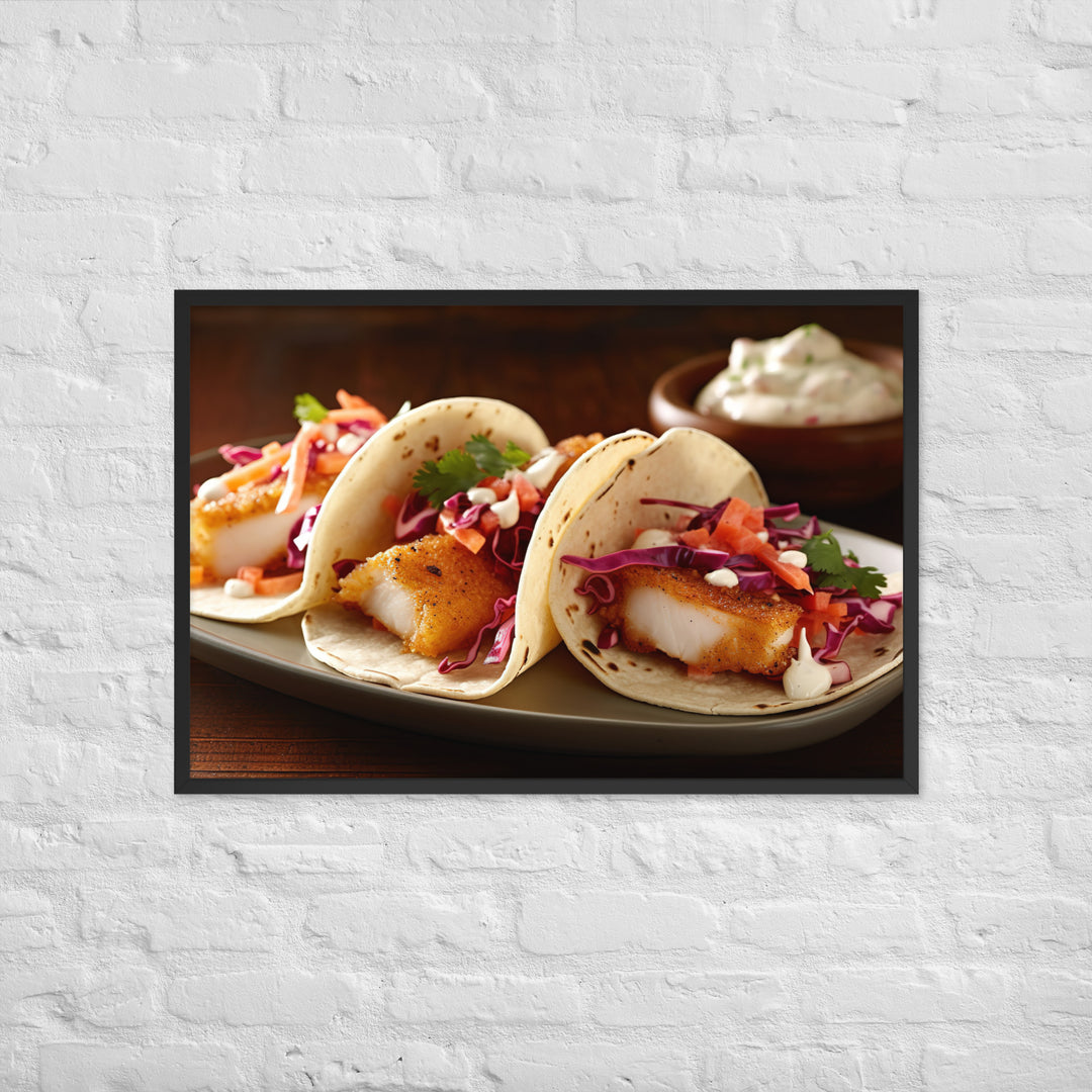 Fish Tacos Framed poster 🤤 from Yumify.AI