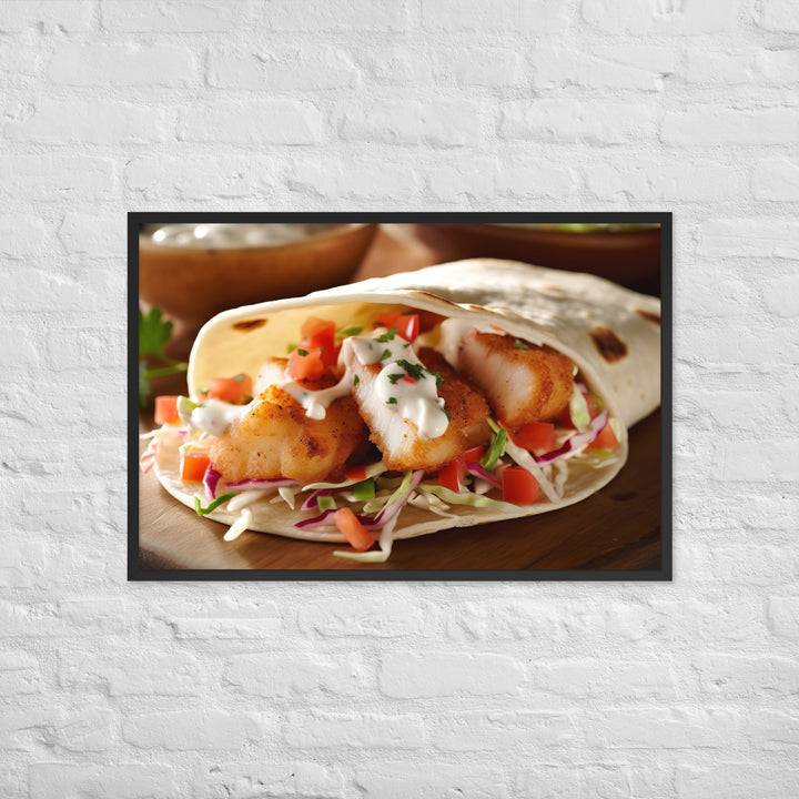 Fish Tacos Framed poster 🤤 from Yumify.AI