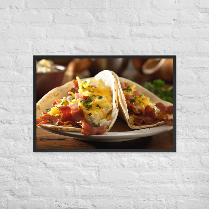 Breakfast Tacos Framed poster 🤤 from Yumify.AI