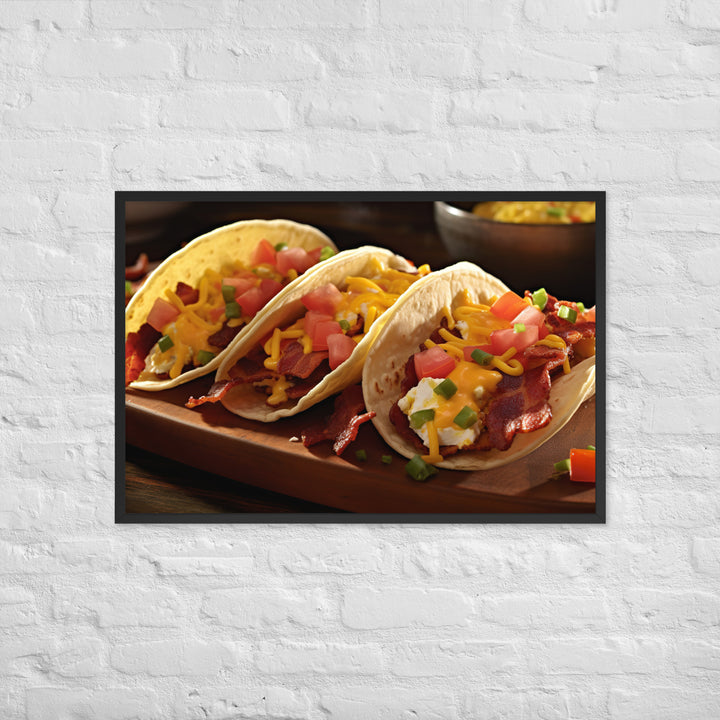 Breakfast Tacos Framed poster 🤤 from Yumify.AI