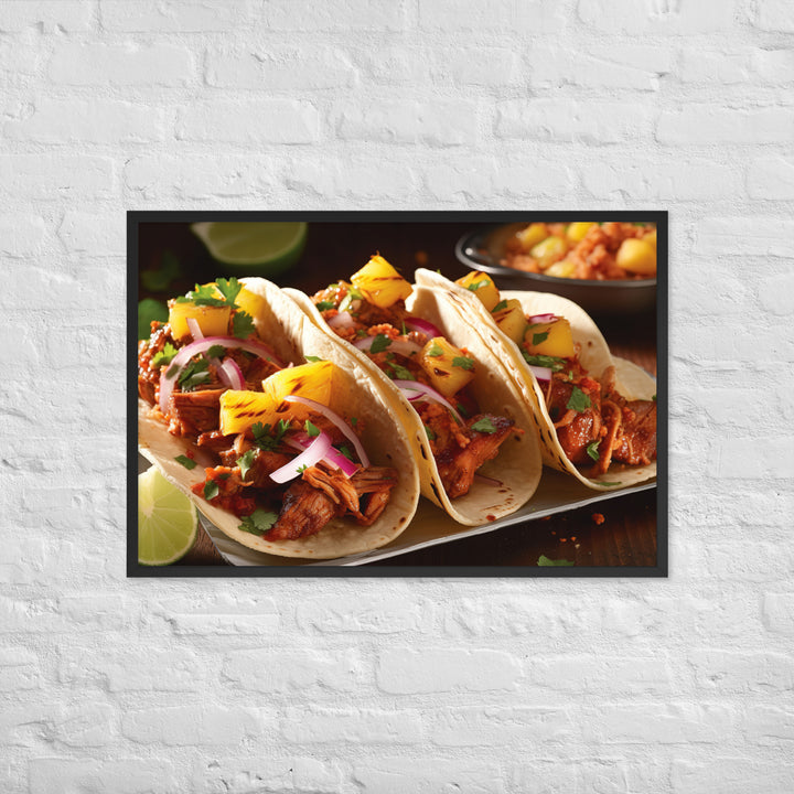 Al Pastor Tacos Framed poster 🤤 from Yumify.AI