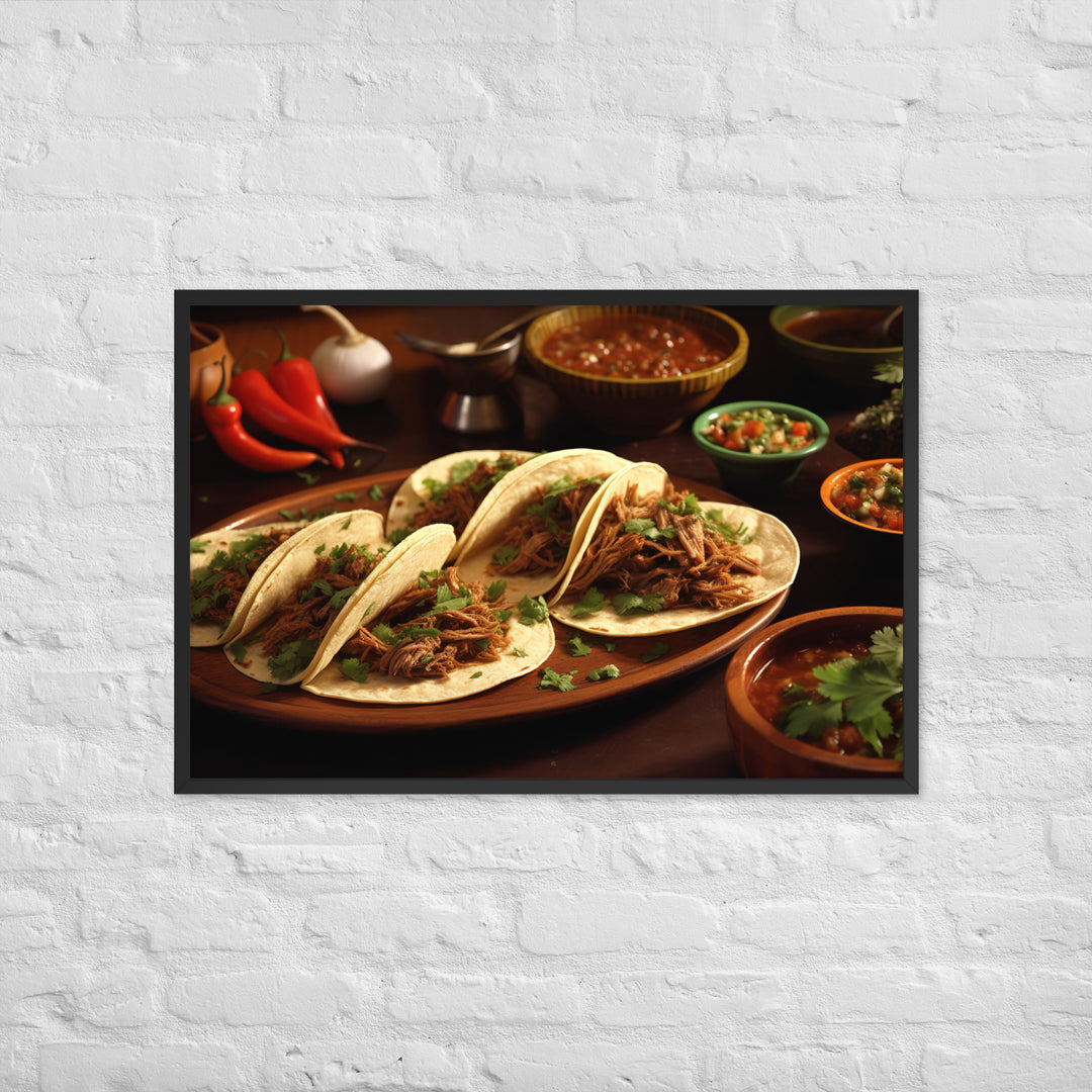 Birria Tacos Framed poster 🤤 from Yumify.AI