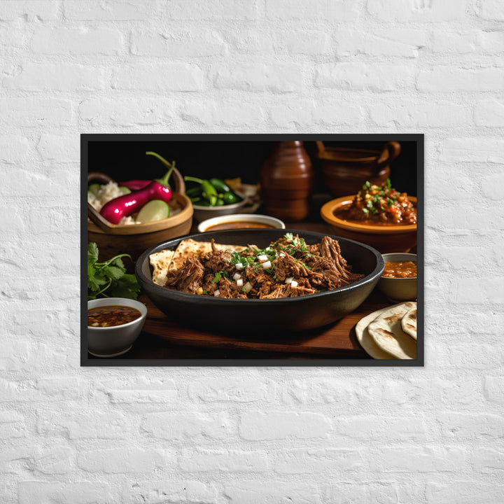 Birria Tacos Framed poster 🤤 from Yumify.AI