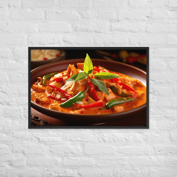 Thai Red Curry Framed poster 🤤 from Yumify.AI