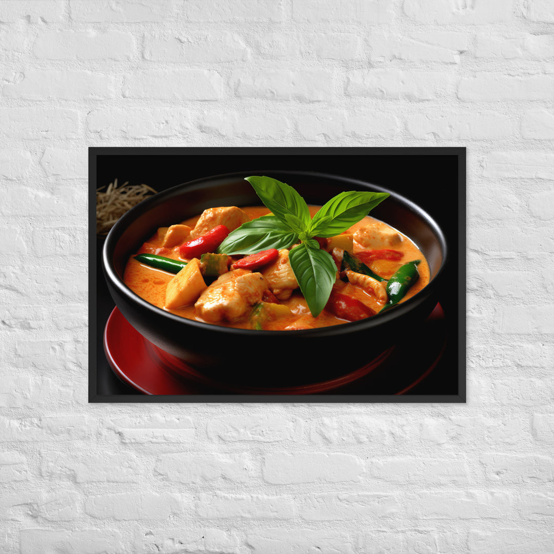 Thai Red Curry Framed poster 🤤 from Yumify.AI