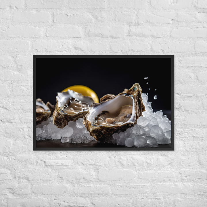 Pacific Oyster Framed poster 🤤 from Yumify.AI