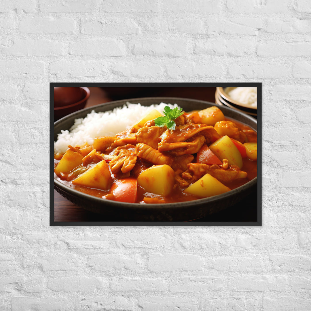 Japanese Curry Framed poster 🤤 from Yumify.AI