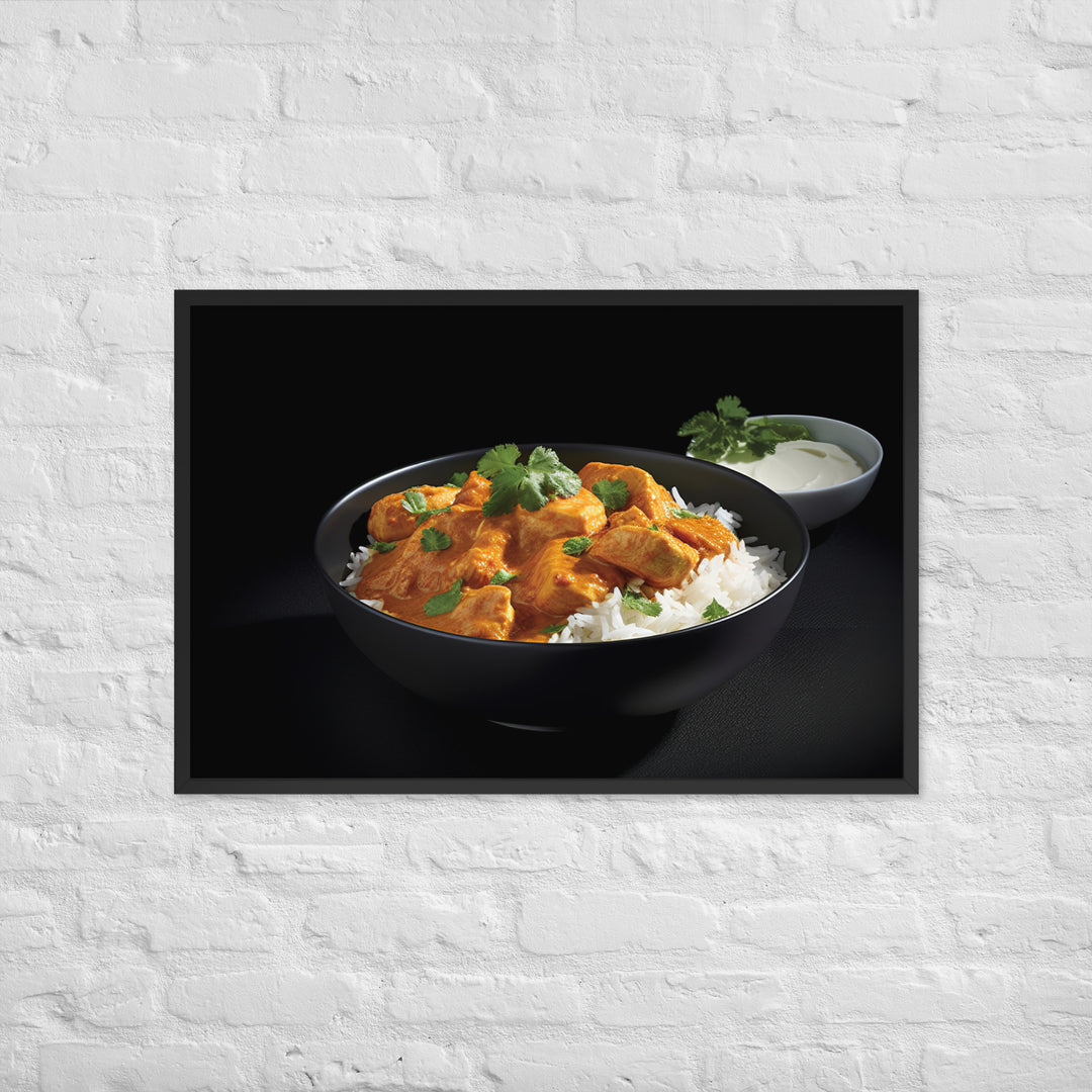 Indian Butter Chicken Curry Framed poster 🤤 from Yumify.AI