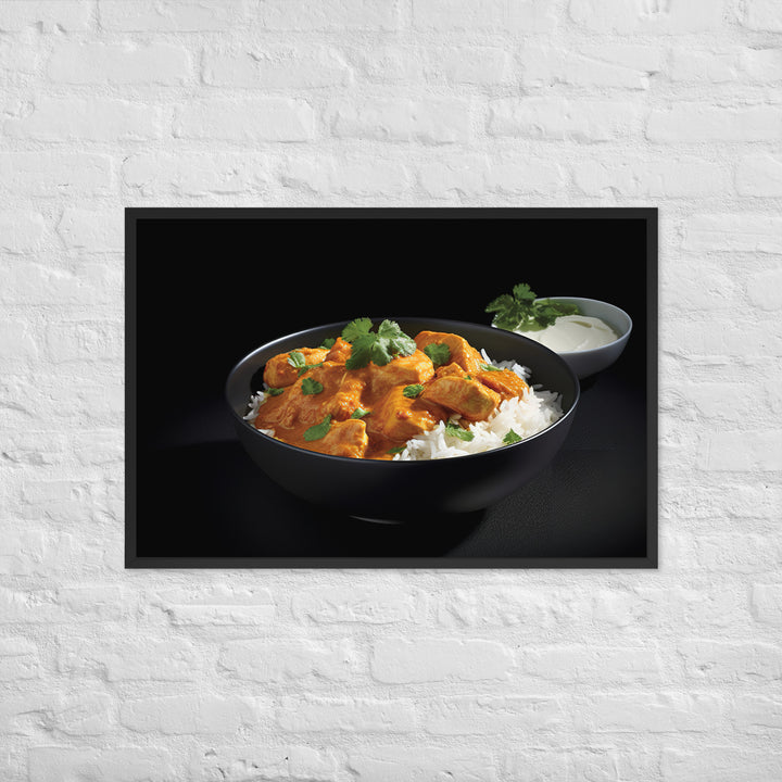 Indian Butter Chicken Curry Framed poster 🤤 from Yumify.AI