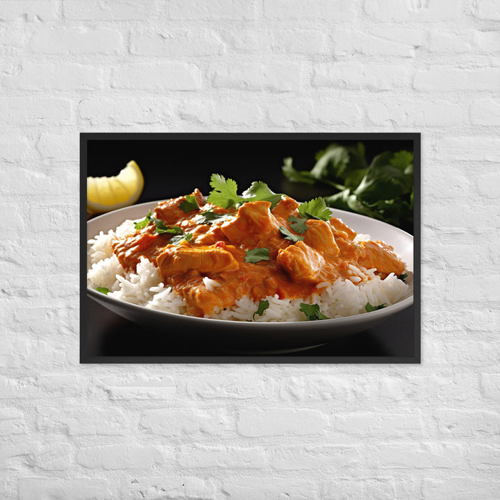 Indian Butter Chicken Curry Framed poster 🤤 from Yumify.AI