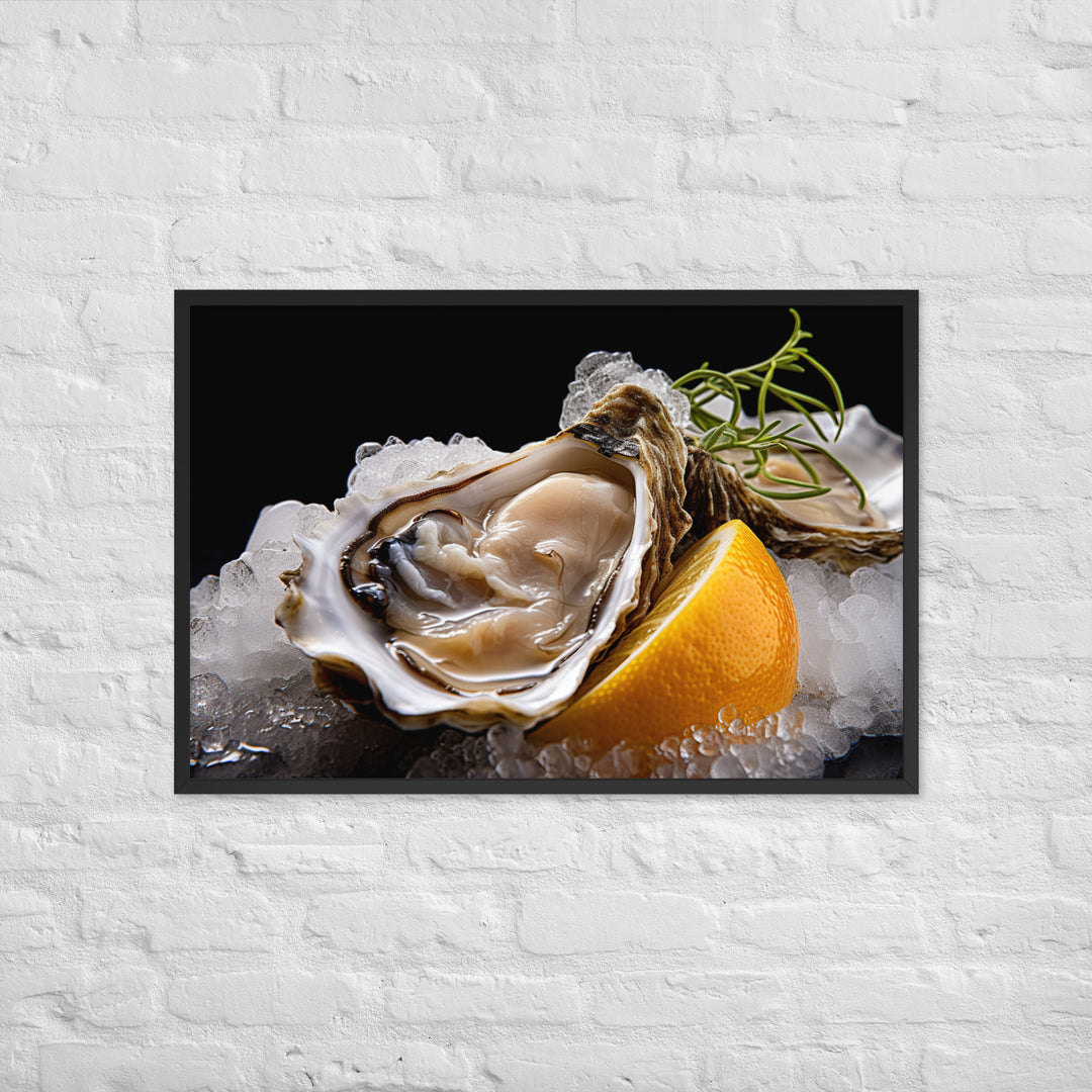 Pacific Oyster Framed poster 🤤 from Yumify.AI