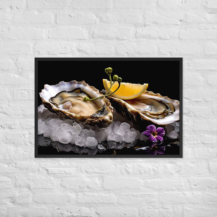 Pacific Oyster Framed poster 🤤 from Yumify.AI