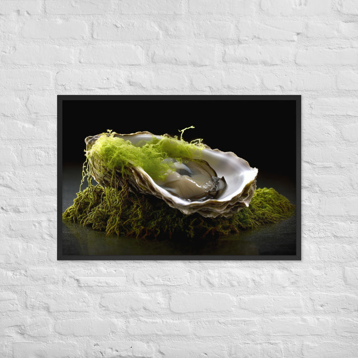 European Flat Oyster Framed poster 🤤 from Yumify.AI