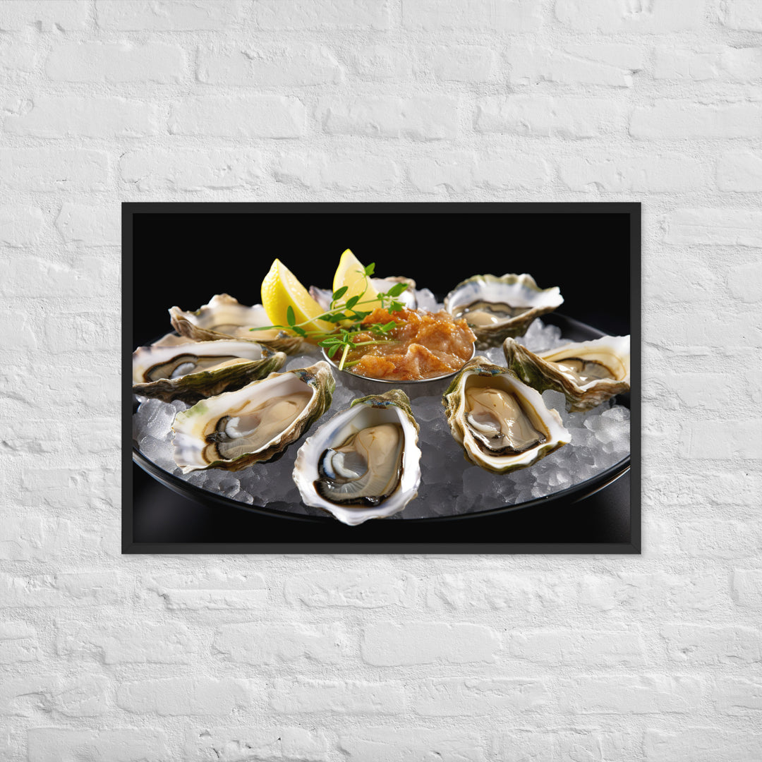 Coffin Bay Oyster Framed poster 🤤 from Yumify.AI