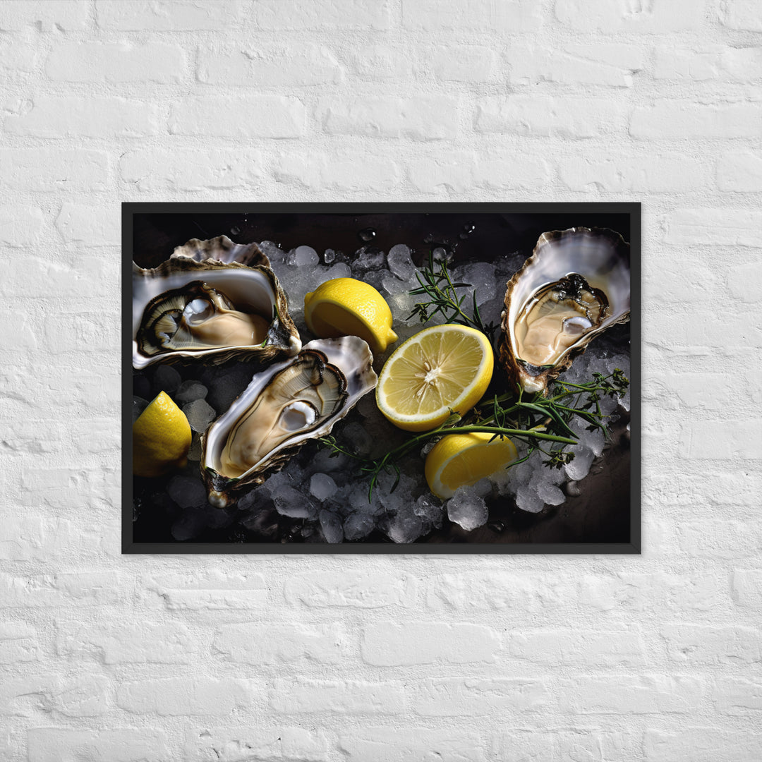 Coffin Bay Oyster Framed poster 🤤 from Yumify.AI