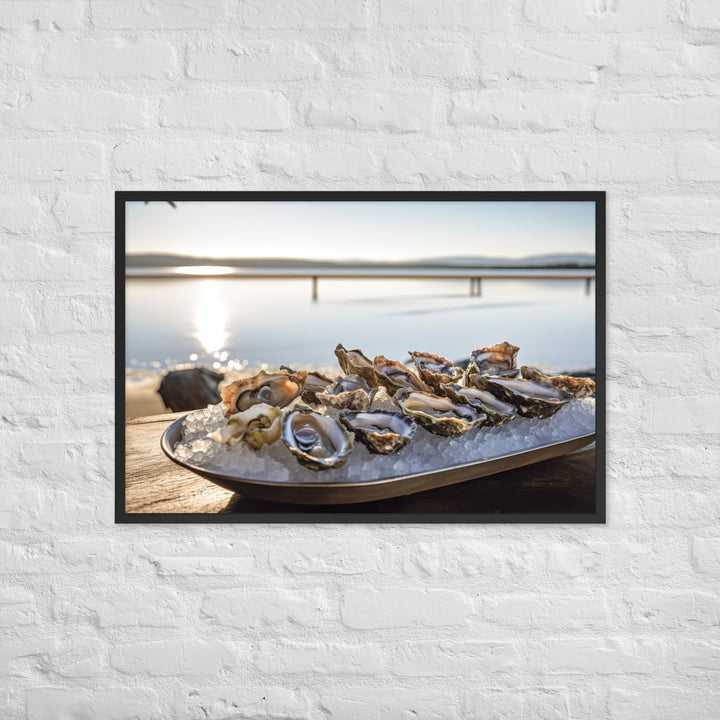 Coffin Bay Oyster Framed poster 🤤 from Yumify.AI