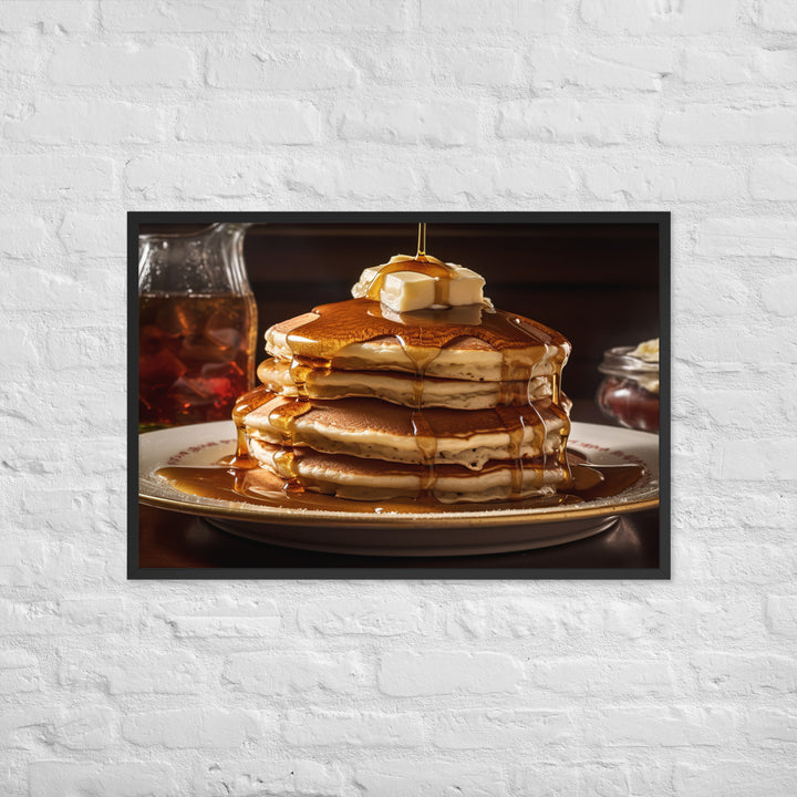 Classic Pancakes Framed poster 🤤 from Yumify.AI