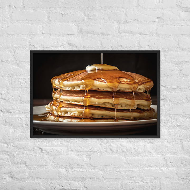 Classic Pancakes Framed poster 🤤 from Yumify.AI