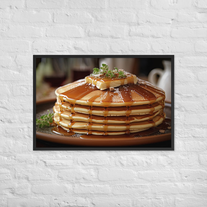 Cinnamon Pancakes Framed poster 🤤 from Yumify.AI