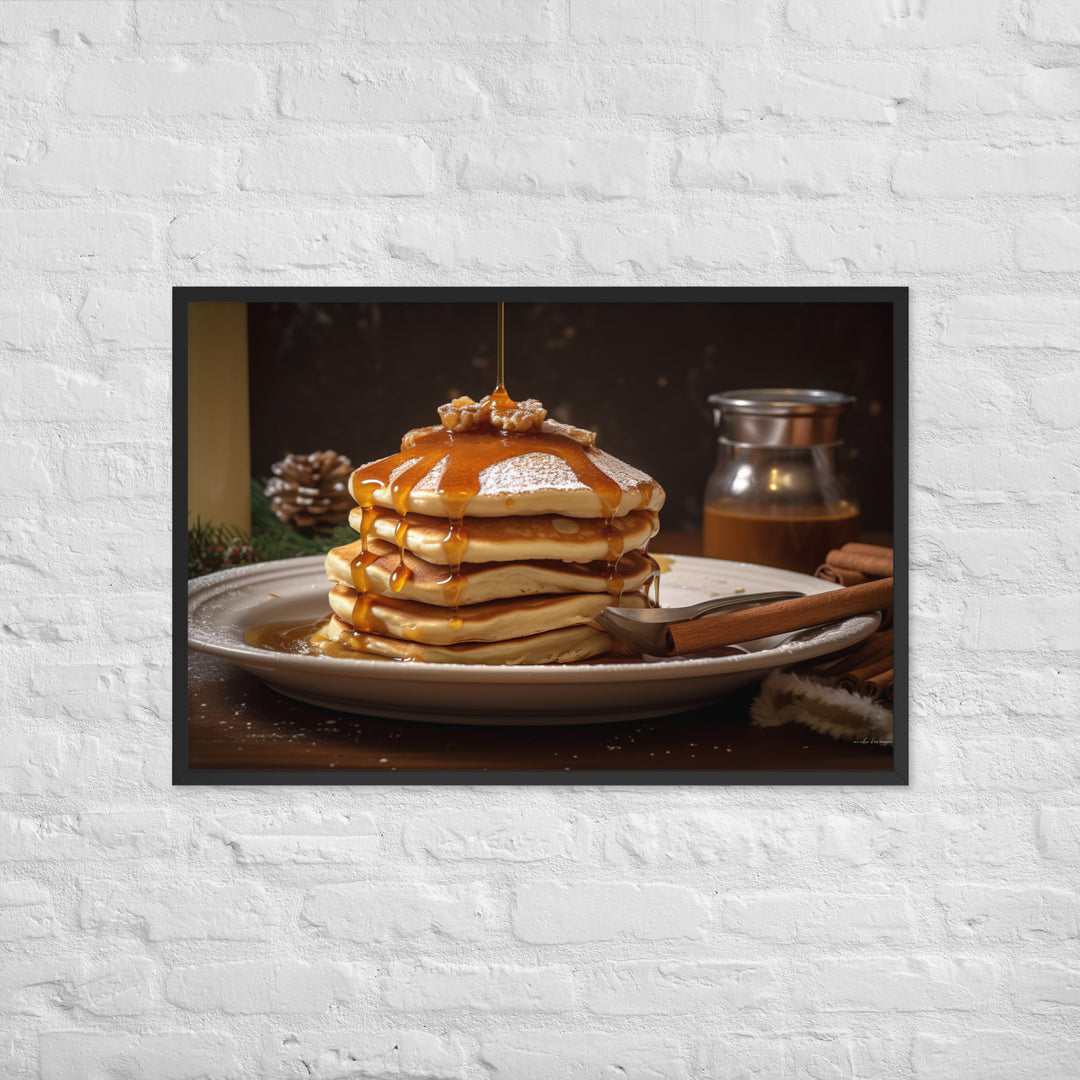 Cinnamon Pancakes Framed poster 🤤 from Yumify.AI