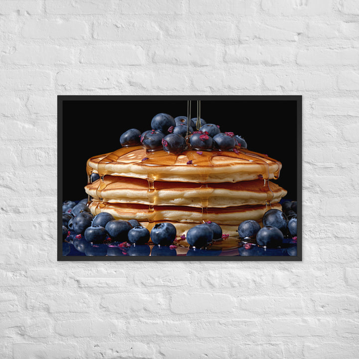 Blueberry Pancakes Framed poster 🤤 from Yumify.AI