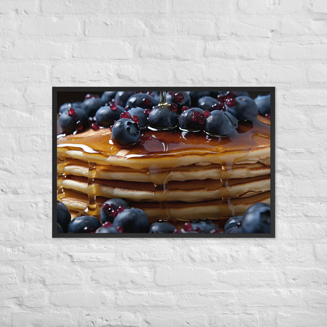 Blueberry Pancakes Framed poster 🤤 from Yumify.AI