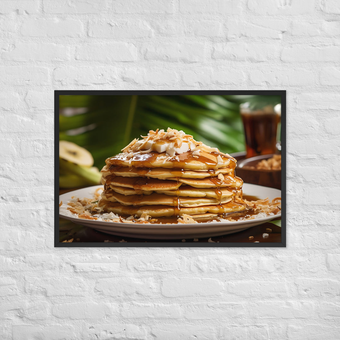 Banana Pancakes Framed poster 🤤 from Yumify.AI