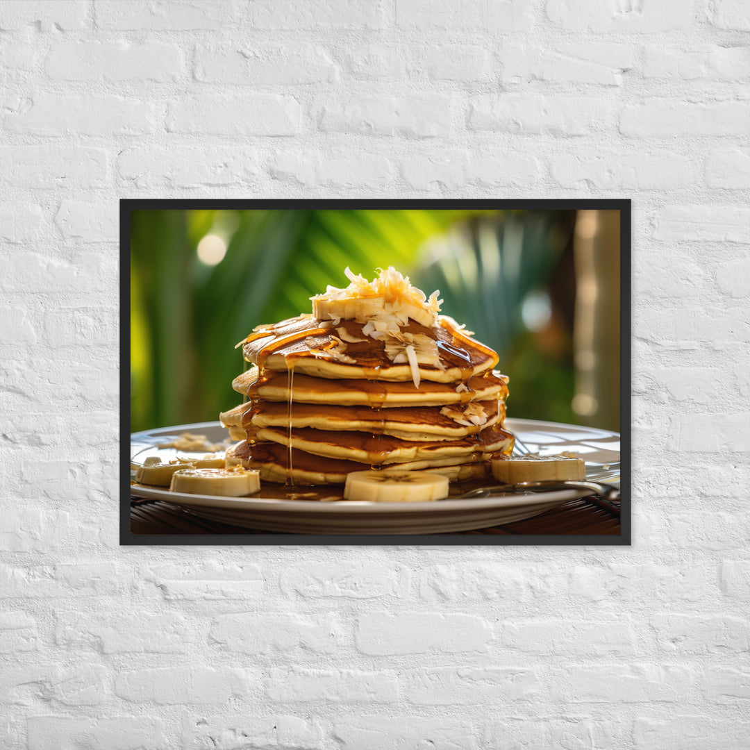 Banana Pancakes Framed poster 🤤 from Yumify.AI