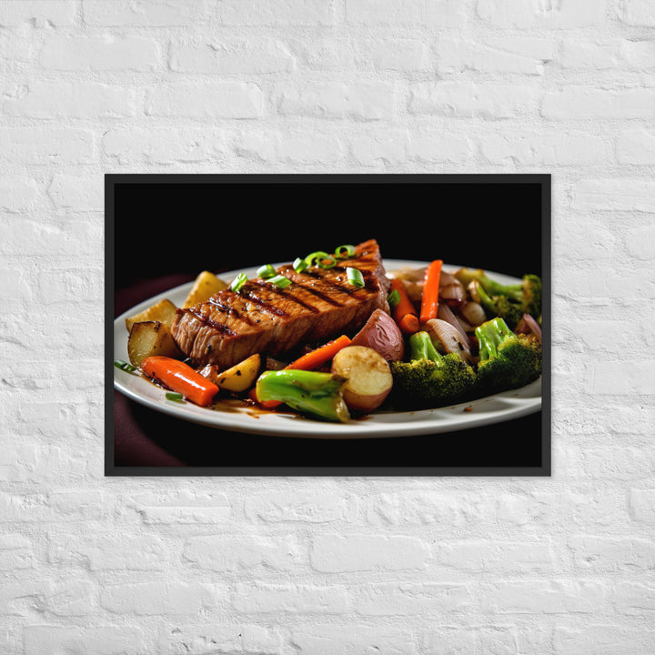 Sirloin Steak Framed poster 🤤 from Yumify.AI