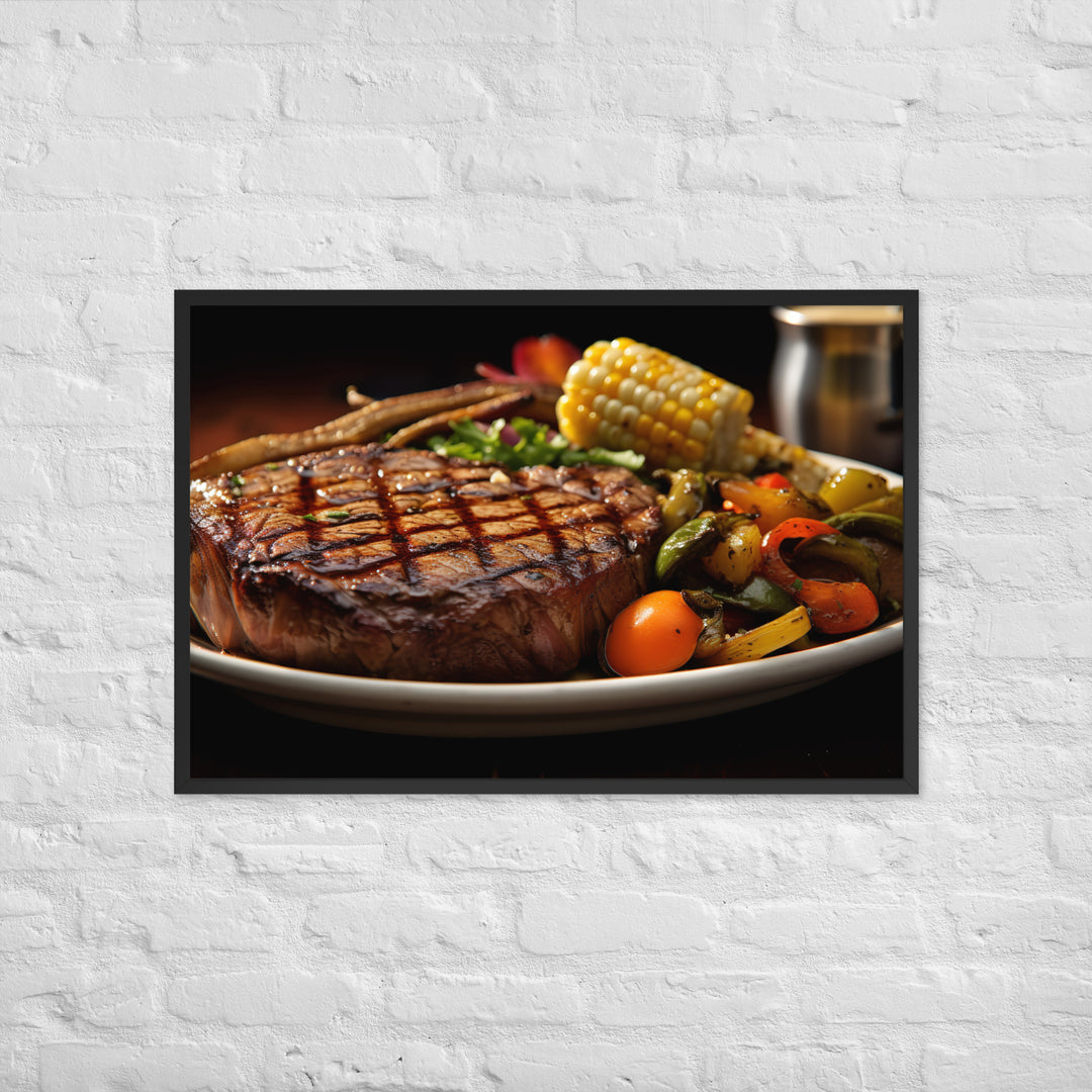 Ribeye Steak Framed poster 🤤 from Yumify.AI