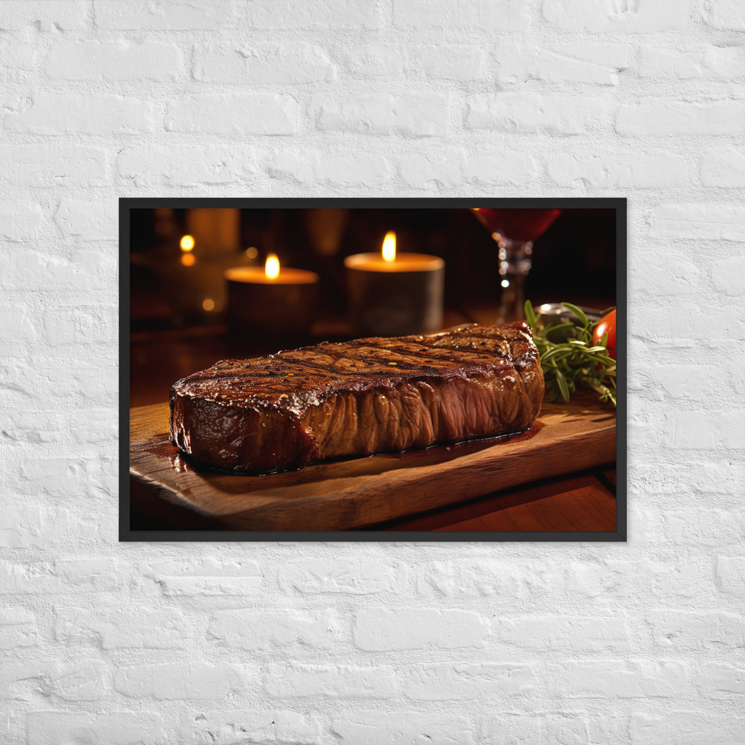 New York Strip Steak Framed poster 🤤 from Yumify.AI