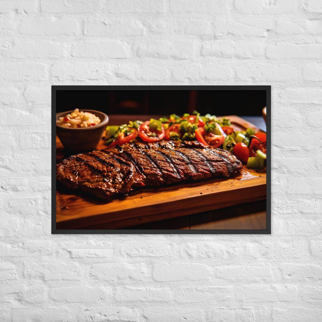 Mexican Carne Asada Framed poster 🤤 from Yumify.AI