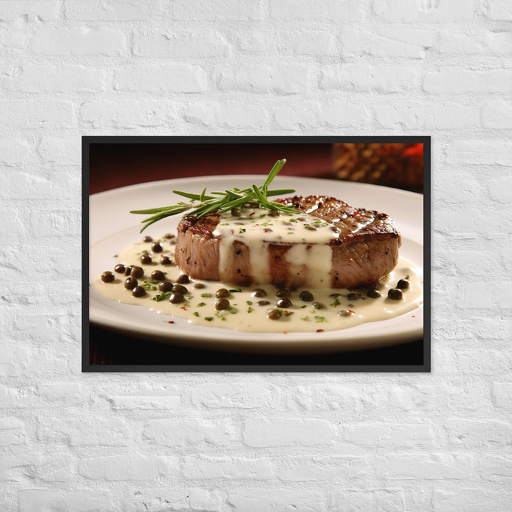 French Steak au Poivre Framed poster 🤤 from Yumify.AI