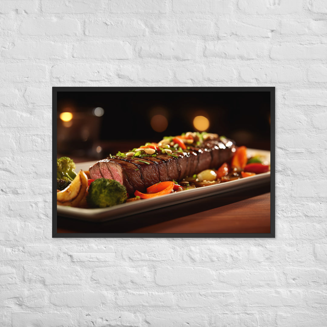 Flat Iron Steak Framed poster 🤤 from Yumify.AI