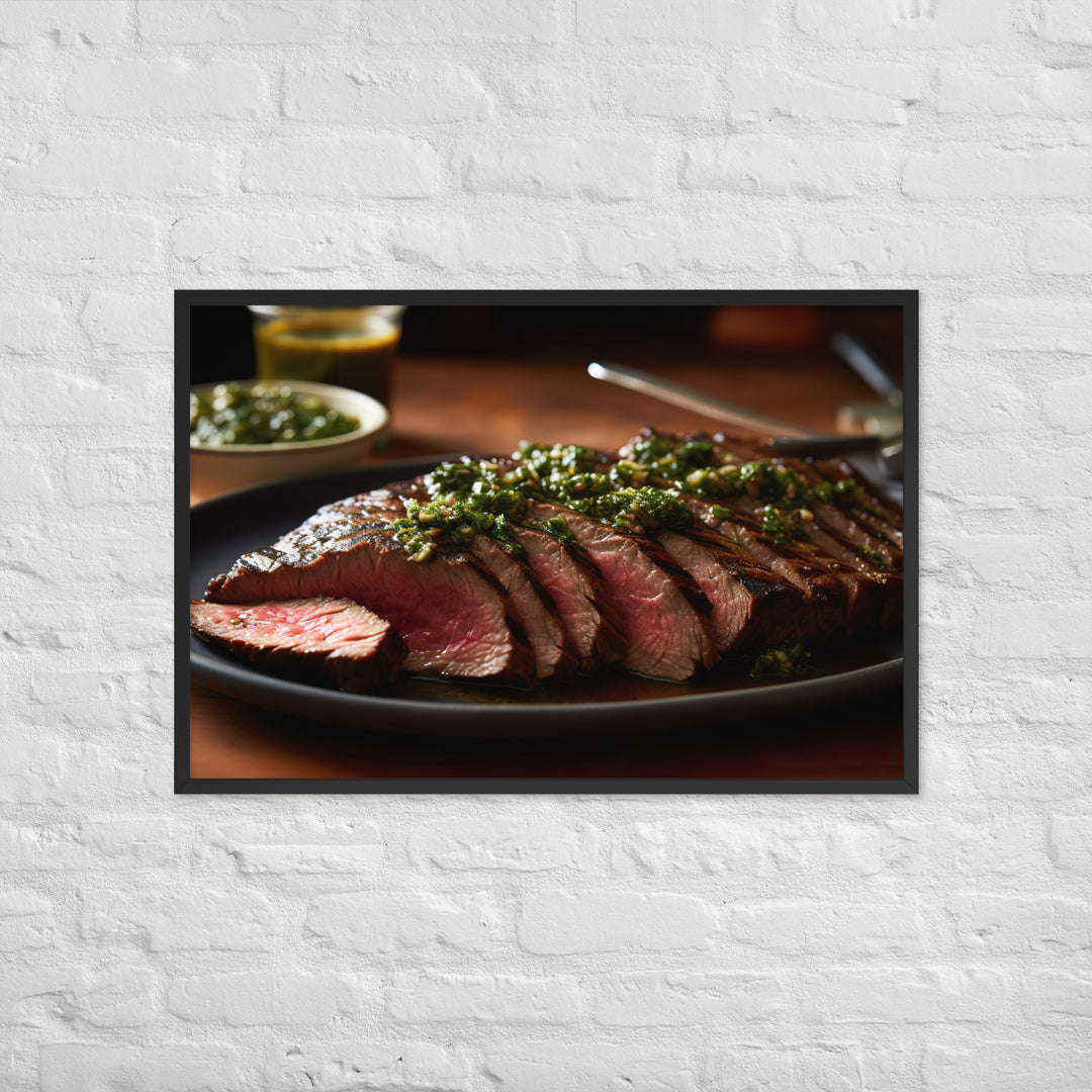 Flank Steak Framed poster 🤤 from Yumify.AI