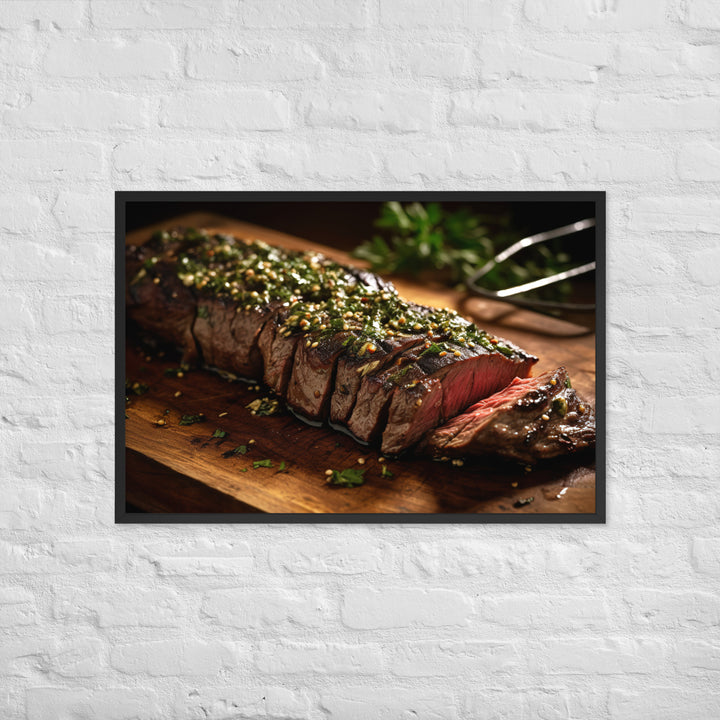 Flank Steak Framed poster 🤤 from Yumify.AI