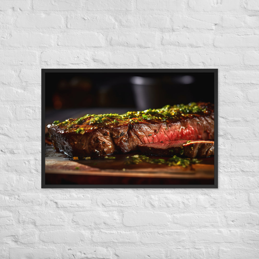 Flank Steak Framed poster 🤤 from Yumify.AI