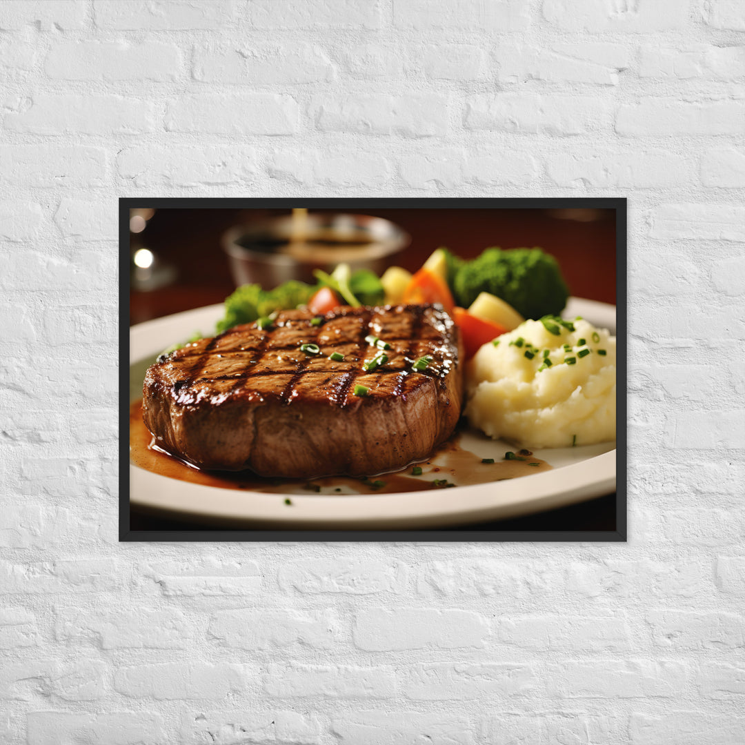 American style Steak Framed poster 🤤 from Yumify.AI