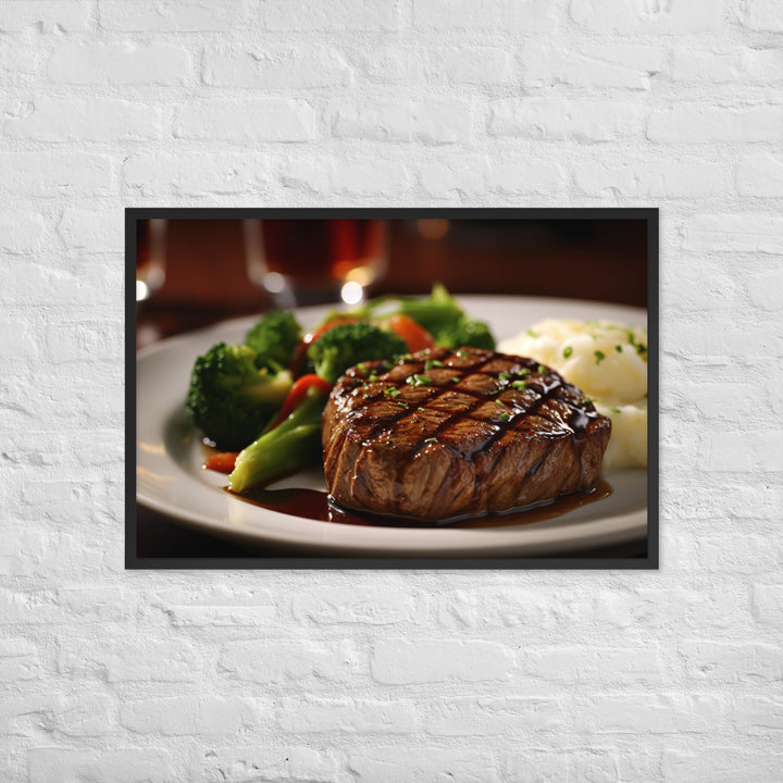 American style Steak Framed poster 🤤 from Yumify.AI