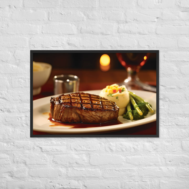 American style Steak Framed poster 🤤 from Yumify.AI