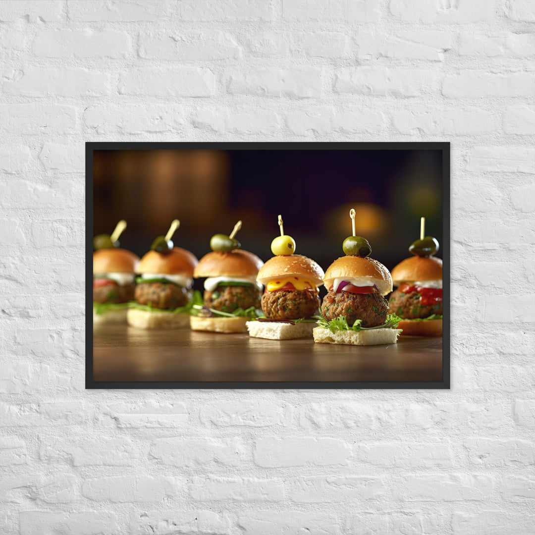 Falafel Sliders Framed poster 🤤 from Yumify.AI