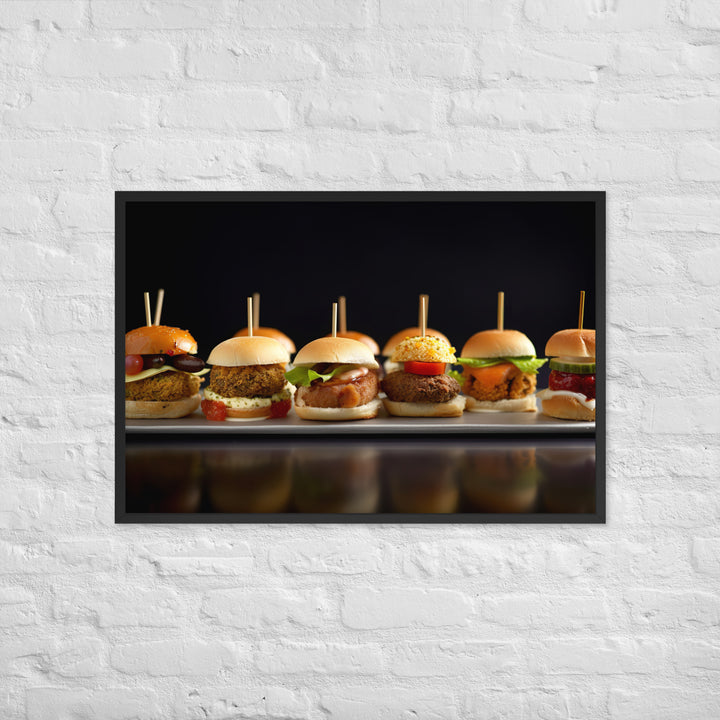 Falafel Sliders Framed poster 🤤 from Yumify.AI