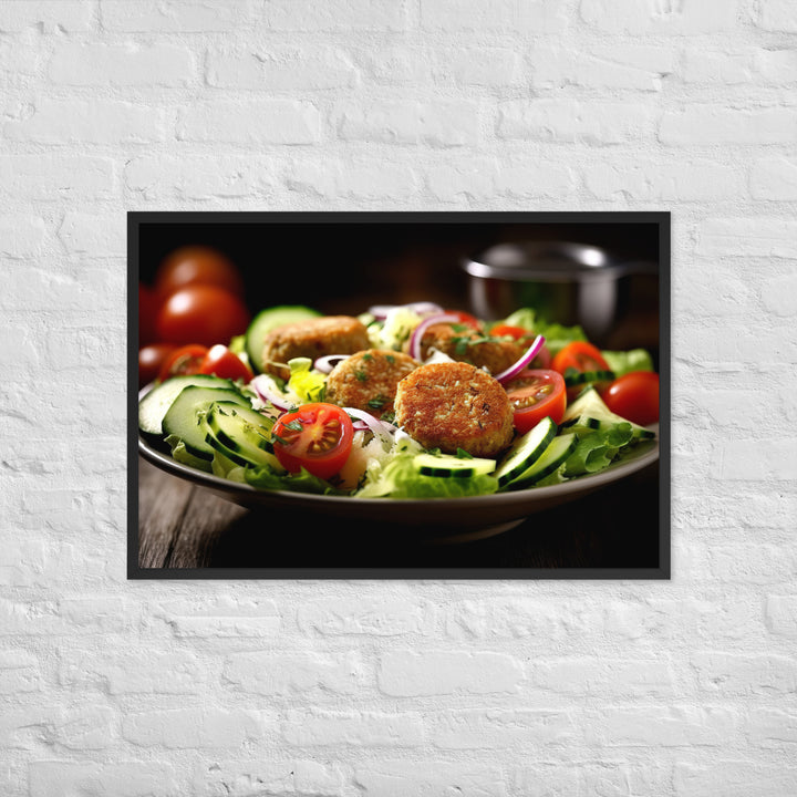 Falafel Salad Framed poster 🤤 from Yumify.AI