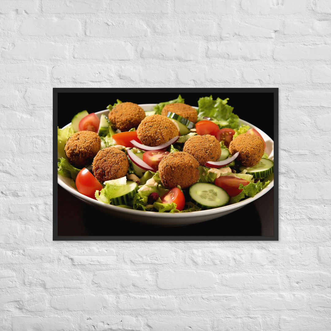 Falafel Salad Framed poster 🤤 from Yumify.AI