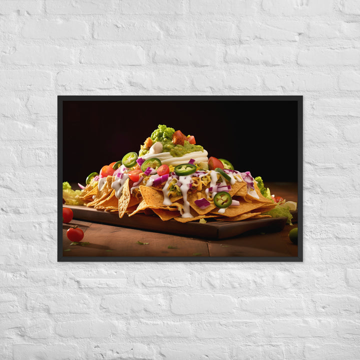 Falafel Nachos Framed poster 🤤 from Yumify.AI