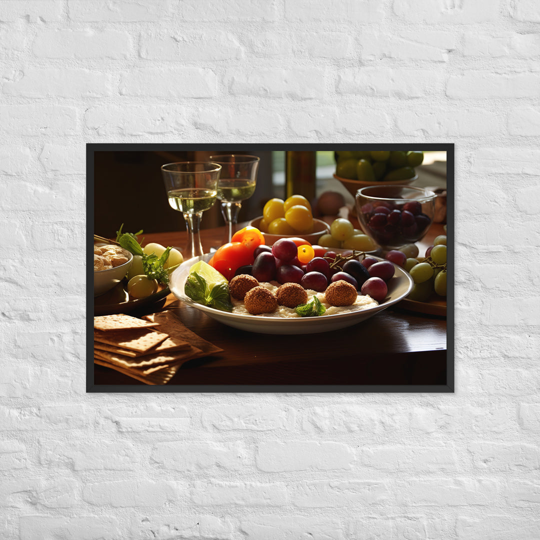 Falafel Mezze Framed poster 🤤 from Yumify.AI