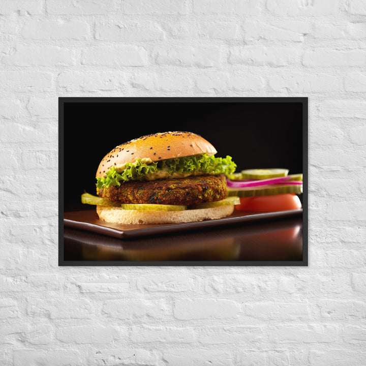 Falafel Burger Framed poster 🤤 from Yumify.AI