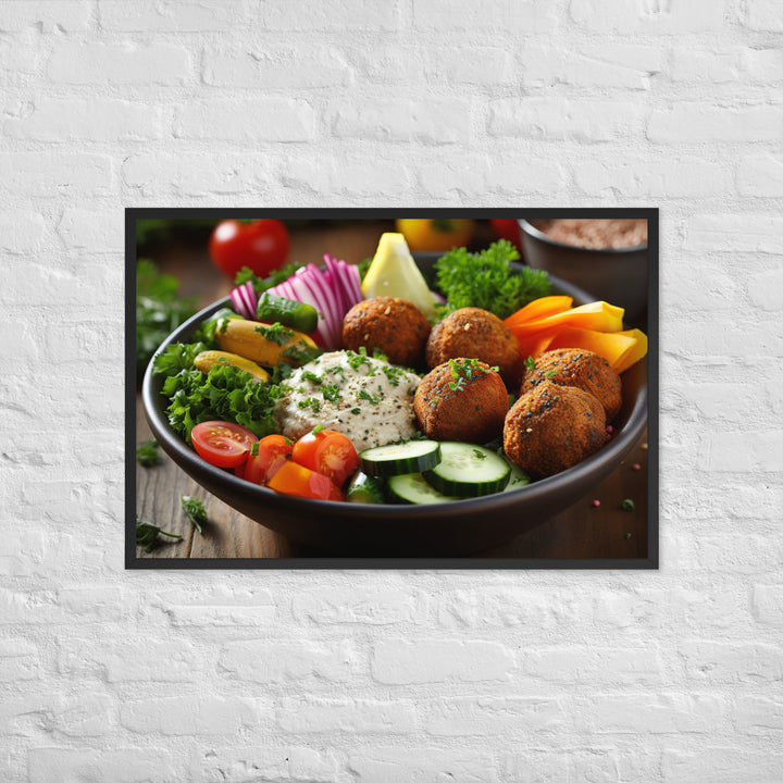 Falafel Bowl Framed poster 🤤 from Yumify.AI